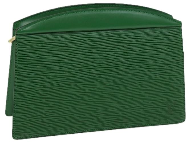 LOUIS VUITTON Epi Trousse Crete Pouch Green M48404 LV Auth 67160 Leather  ref.1283200