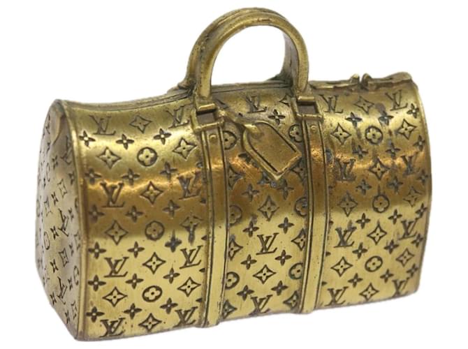 LOUIS VUITTON Paper Weight Gold Tone LV Auth 67242 Metal  ref.1283213