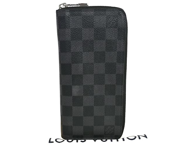 Louis Vuitton Zippy Wallet Vertical Black Cloth  ref.1283260
