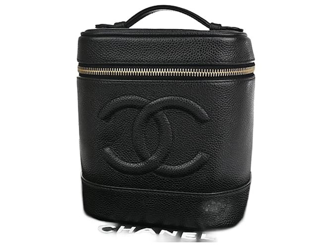 Chanel Vanity Black Leather  ref.1283271