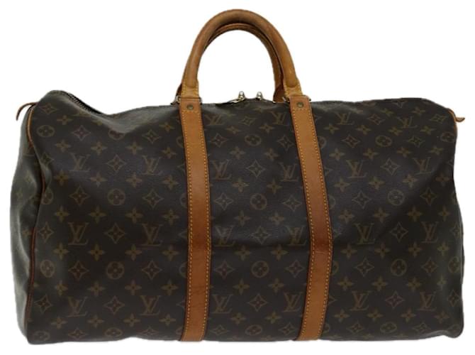 Louis Vuitton-Monogramm Keepall 50 Boston Bag M.41426 LV Auth tb842 Leinwand  ref.1283284