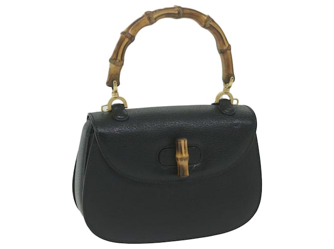 Gucci Bamboo Black Leather  ref.1283288