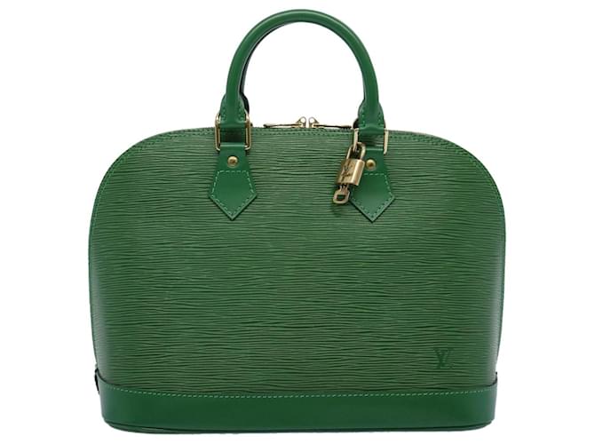 Louis Vuitton Alma Green Leather  ref.1283308