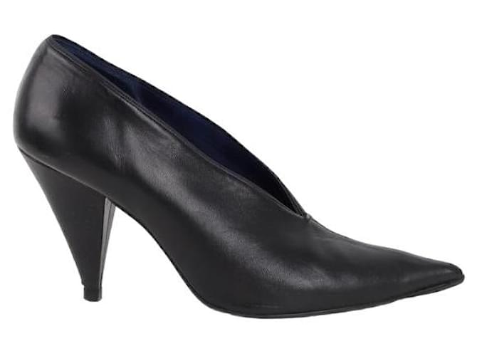 Céline Leather Heels Black  ref.1283431