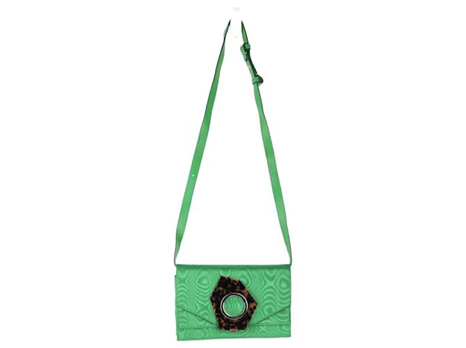 Ganni mini bolsa de couro Verde  ref.1283441