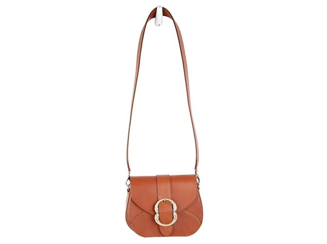 SéZane This shoulder bag features a leather body Brown  ref.1283446