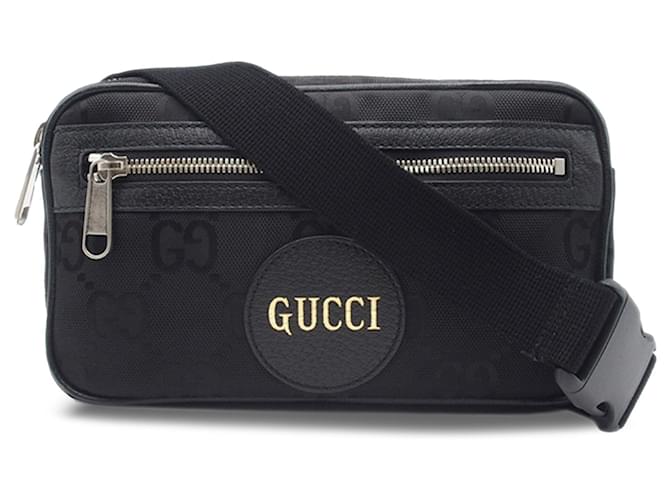 Black Gucci GG Nylon Off The Grid Belt Bag Cloth  ref.1283548
