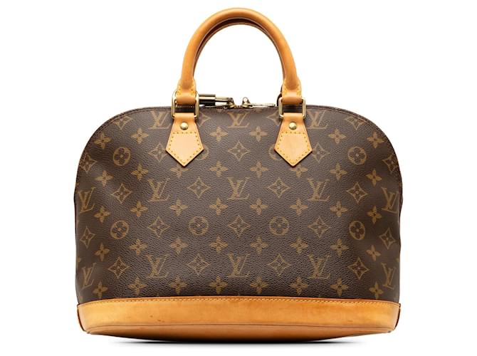 Brown Louis Vuitton Monogram Alma PM Handbag Leather  ref.1283642
