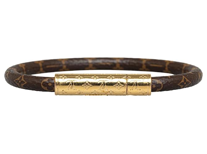 Twist Brown Louis Vuitton Monogram Brasserie LV Confidential Bracelet Cloth  ref.1283645