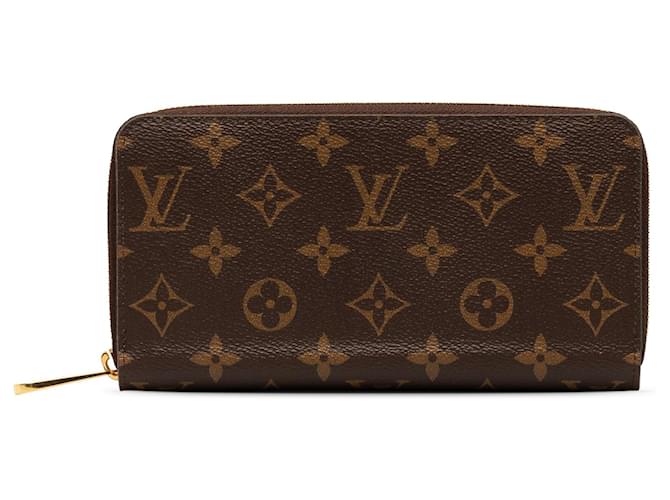 Portafoglio Zippy con monogramma Louis Vuitton marrone Tela  ref.1283650