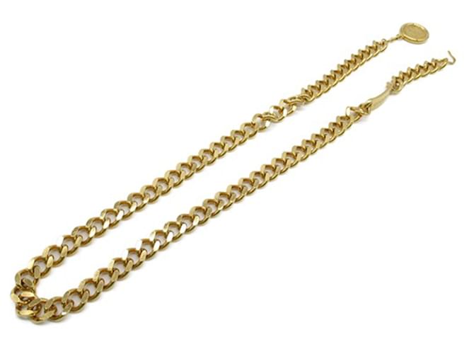 Cintura a maglie a catena con medaglione Chanel dorato D'oro Metallo  ref.1283653