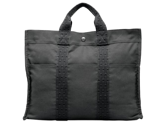 Hermès Gray Hermes Herline MM Tote Bag Cloth  ref.1283656