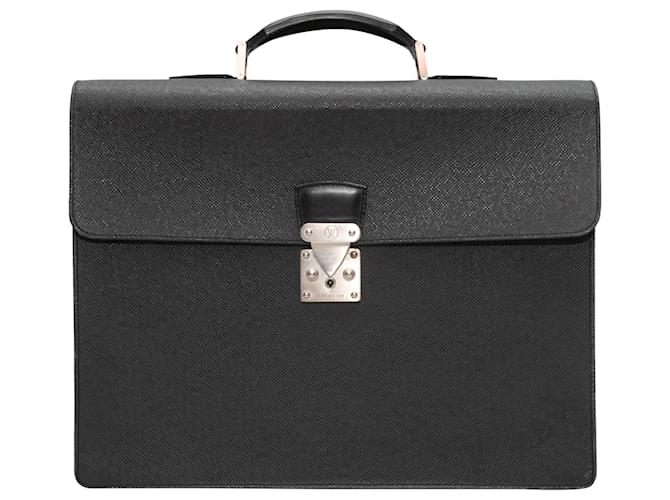 Black Louis Vuitton Leather Briefcase  ref.1283661