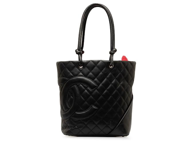 Black Chanel Medium Cambon Ligne Tote Leather  ref.1283695