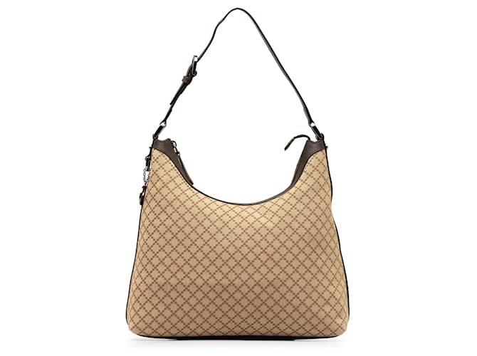 Beige Gucci Diamante Charmy Shoulder Bag Leather  ref.1283708