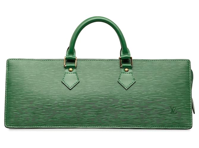 Green Louis Vuitton Epi Sac Triangle Handbag Leather  ref.1283717