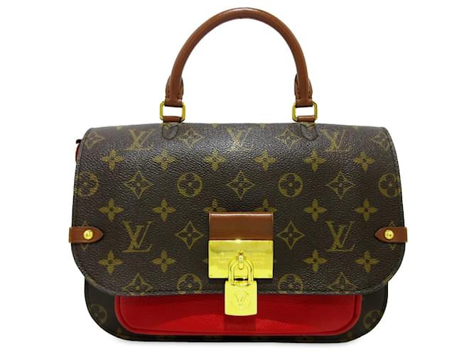 Braune Louis Vuitton-Umhängetasche Vaugirard mit Monogramm Leder  ref.1283718