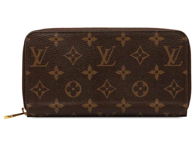 Brown Louis Vuitton Monogram Zippy Wallet Cloth  ref.1283719