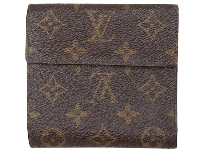Brown Louis Vuitton Monogram Folding Wallet  ref.1283775