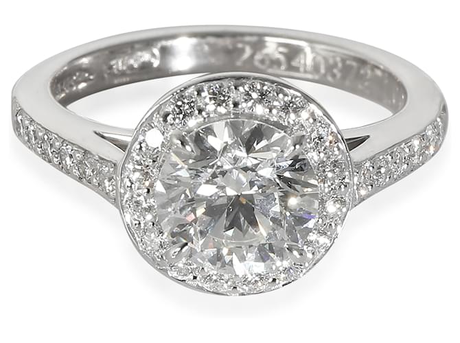 TIFFANY & CO. Legacy Engagement Ring in  Platinum H VVS2 1.25 ctw Silvery Metallic Metal  ref.1283858