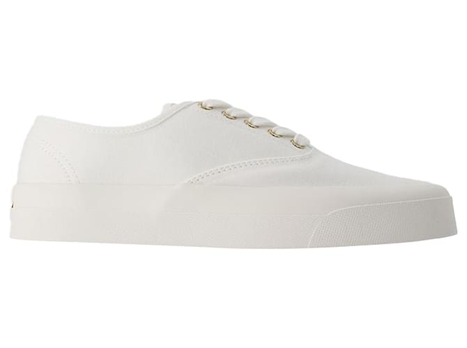 Autre Marque Lace Up Sneakers - Maison Kitsune - Cotton - White  ref.1283864