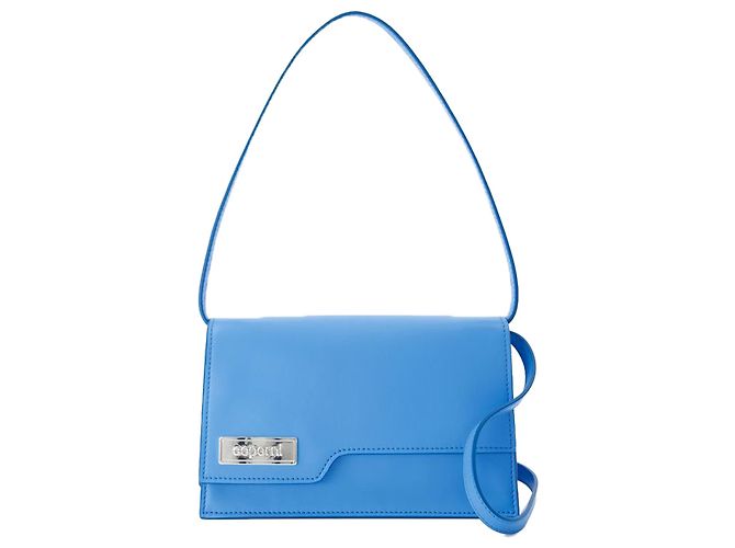 Bolsa Mini Pasta - Coperni - Couro - Azul