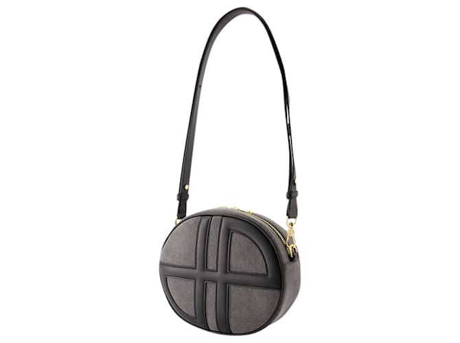 Autre Marque JP Crossbody - Patou - Leather - Anthracite Grey Pony-style calfskin  ref.1283896