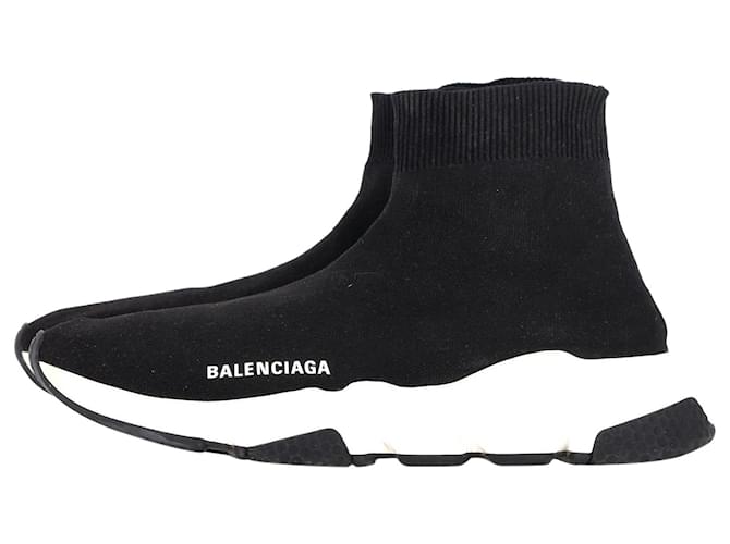 Zapatillas Balenciaga Speed Knit en Poliéster Negro  ref.1283900