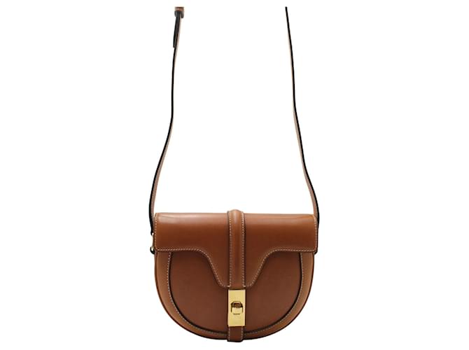 Céline Celine Small Besace 16 Bag in Brown Leather  ref.1283925