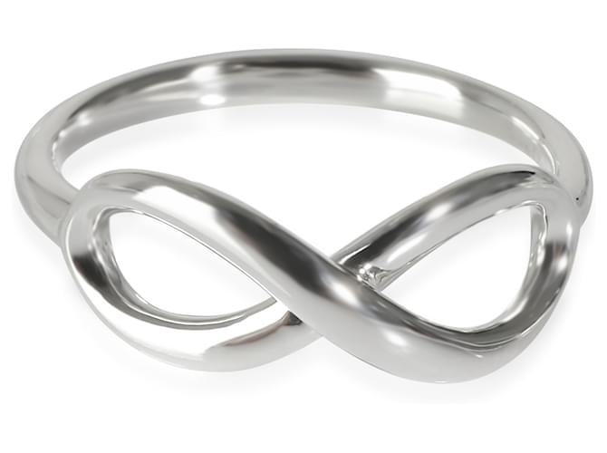 TIFFANY & CO. Infinity Fashion Ring in  Sterling Silver Silvery Metallic Metal  ref.1283932