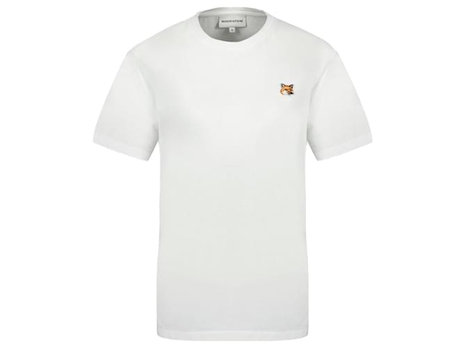 Autre Marque T-Shirt Patch Tête de Renard - Maison Kitsune - Coton - Blanc  ref.1283939