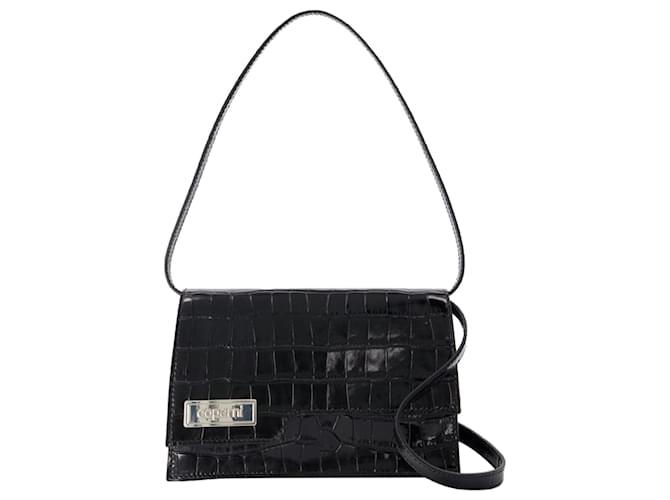 Mini Folder Bag - Coperni - Leather - Black Pony-style calfskin  ref.1283941
