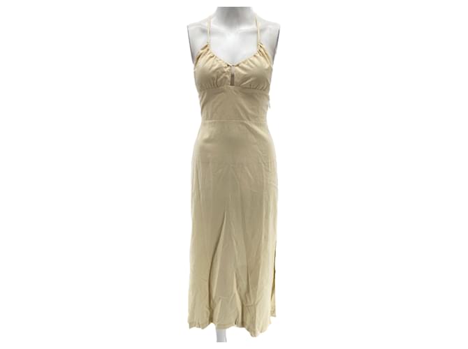 SAMSOE & SAMSOE  Dresses T.International S Cotton Beige  ref.1283978