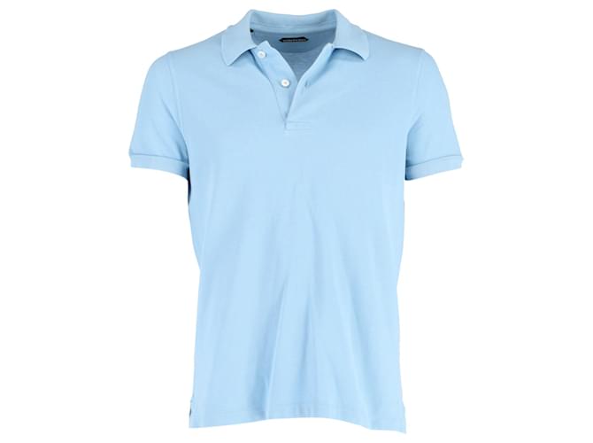 Tom Ford Polo Shirt in Light Blue Cotton  ref.1284034