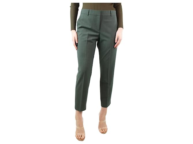 Theory Green wool pocket trousers - size UK 12  ref.1284089