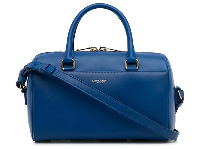 Saint Laurent Blue Classic Baby Duffle Leather Pony-style calfskin  ref.1284141