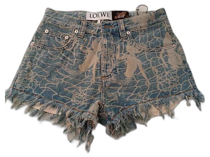 Loewe Pantalones cortos Azul Juan  ref.1284174