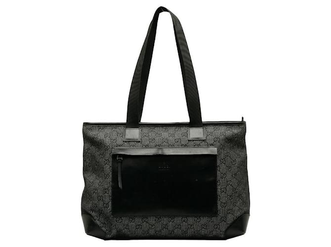 Gucci GG Canvas & Leather Tote Bag 34339 Cloth  ref.1284232