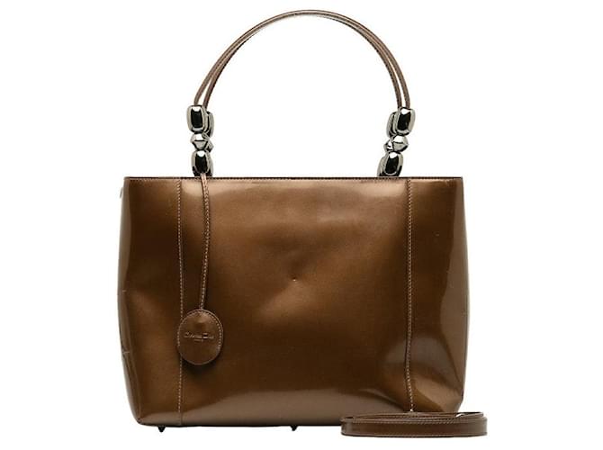 Dior Malice Patent Tote Bag Leather  ref.1284233