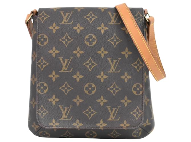 Louis Vuitton Musette Salsa Braun Leinwand  ref.1284331