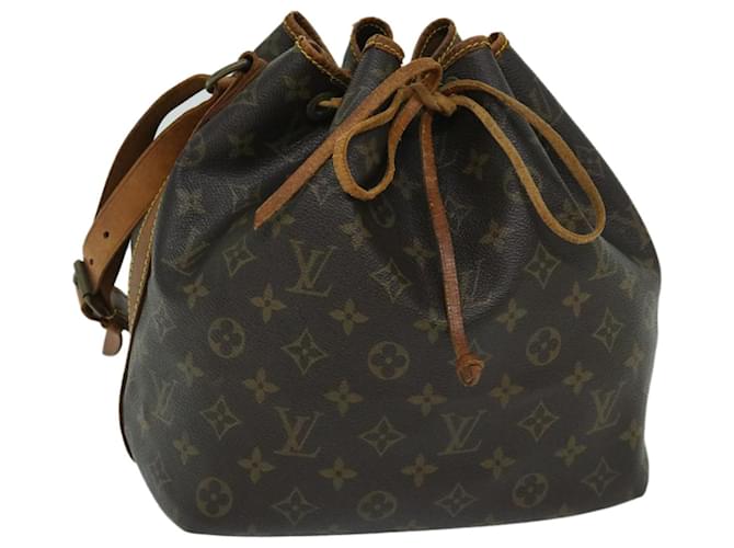 LOUIS VUITTON Monogram Petit Noe Shoulder Bag M42226 LV Auth 67261 Cloth  ref.1284352