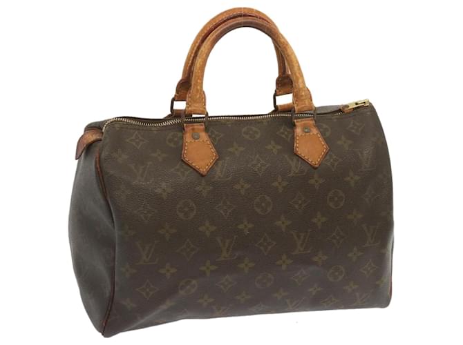 Louis Vuitton Monogram Speedy 30 Hand Bag M41526 LV Auth 67208 Cloth  ref.1284362