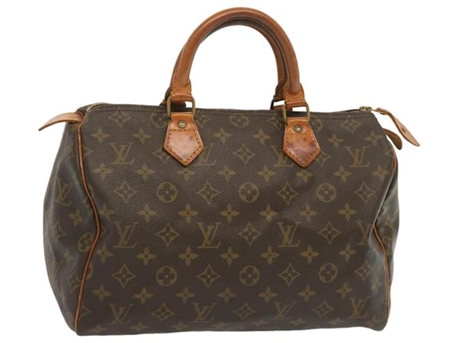 Louis Vuitton Monogram Speedy 30 Hand Bag M41526 LV Auth yk10827 Cloth  ref.1284396