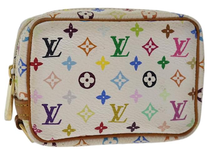 LOUIS VUITTON Pochette Wapity Trousse multicolore con monogramma Bianco M58033 auth 67014  ref.1284401