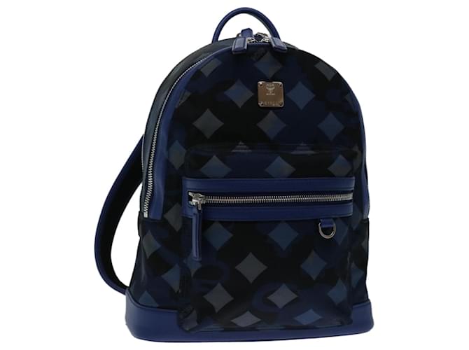 MCM Backpack Nylon Blue Auth fm3267  ref.1284405