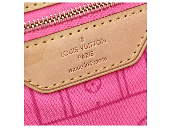 Louis Vuitton Neverfull MM Castaño Lienzo  ref.1284461