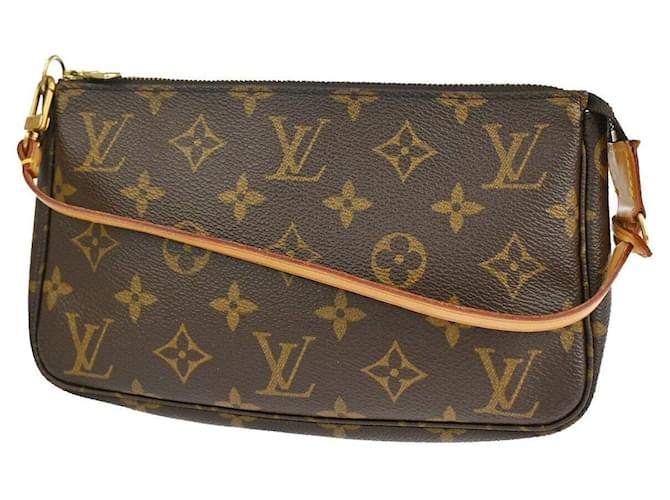 Louis Vuitton Pochette Accessoires Brown Cloth  ref.1284495