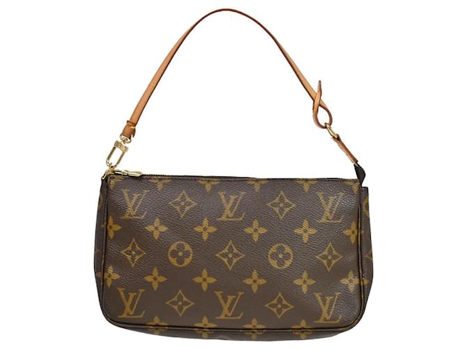 Louis Vuitton Pochette Accessoires Brown Cloth  ref.1284517