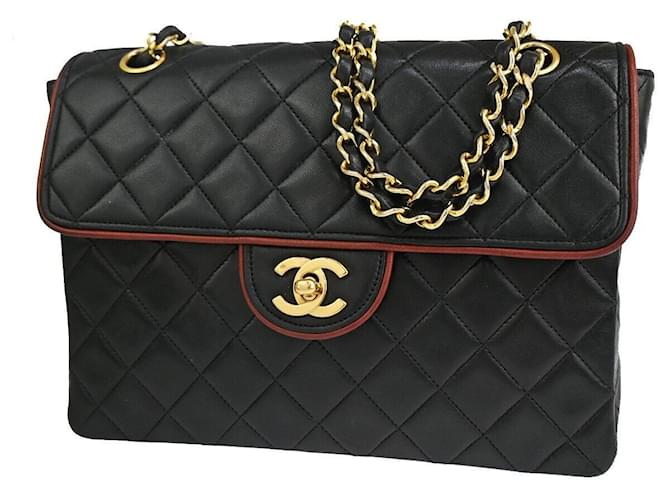 Classique Chanel Timeless Cuir Noir  ref.1284518