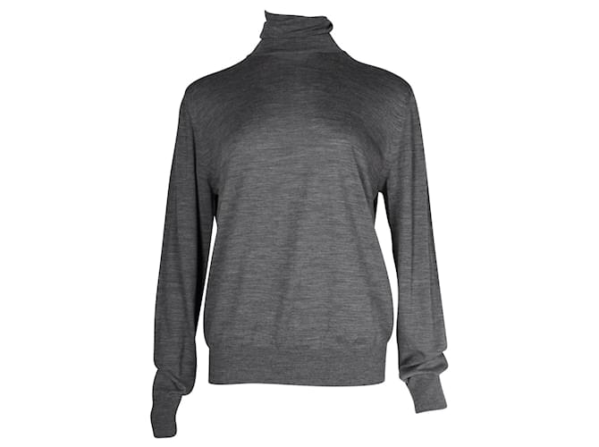 Prada-Pullover aus grauer Wolle mit Rollkragen  ref.1284566